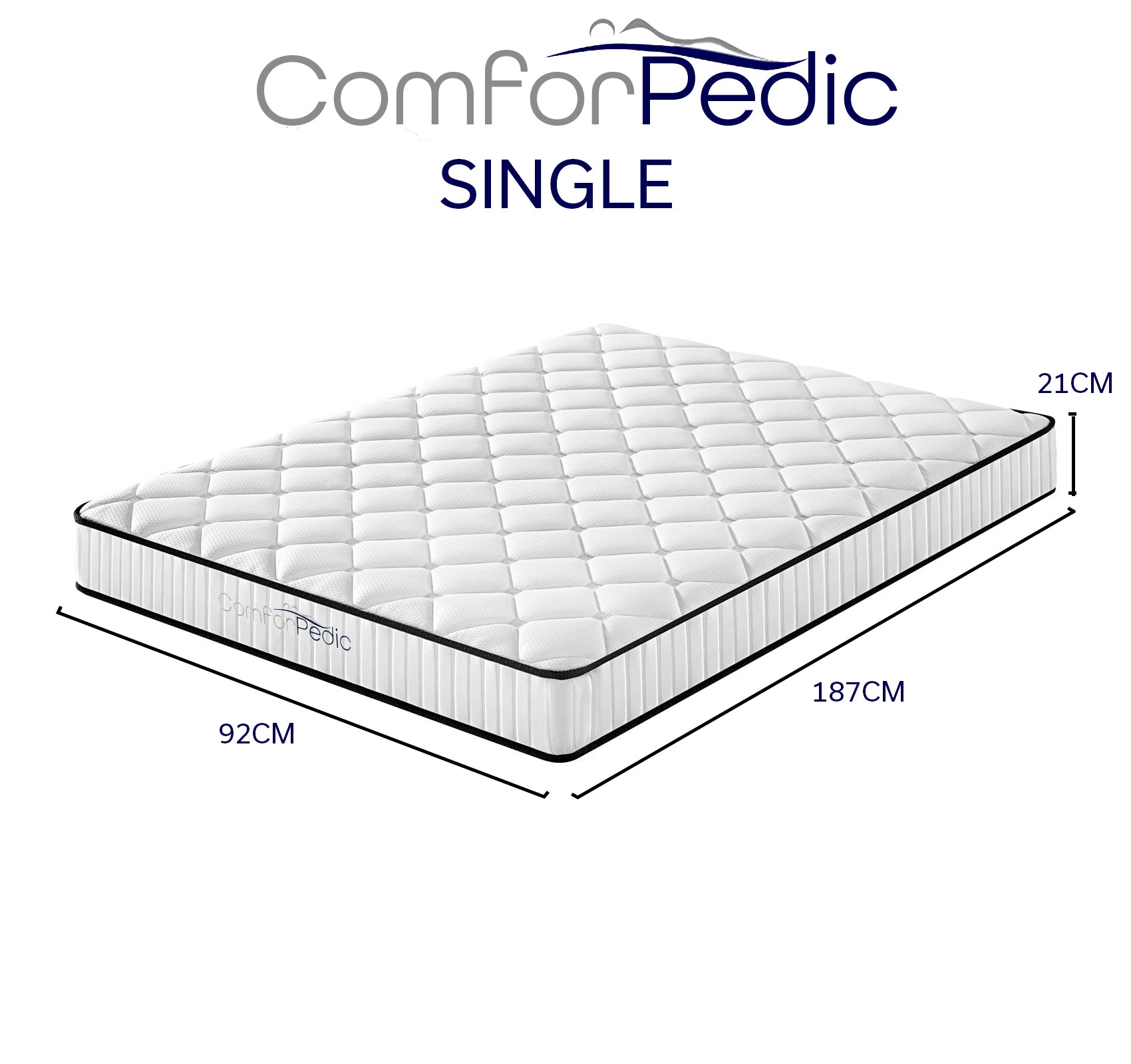 Royal Comfort Comforpedic Bonnell Spring Mattress - Single