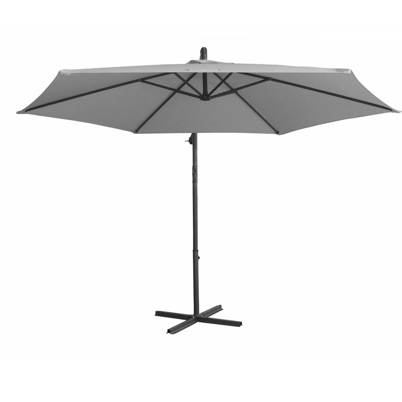 Milano Outdoor - Outdoor 3 Meter Hanging and Folding Umbrella Colour - Grey