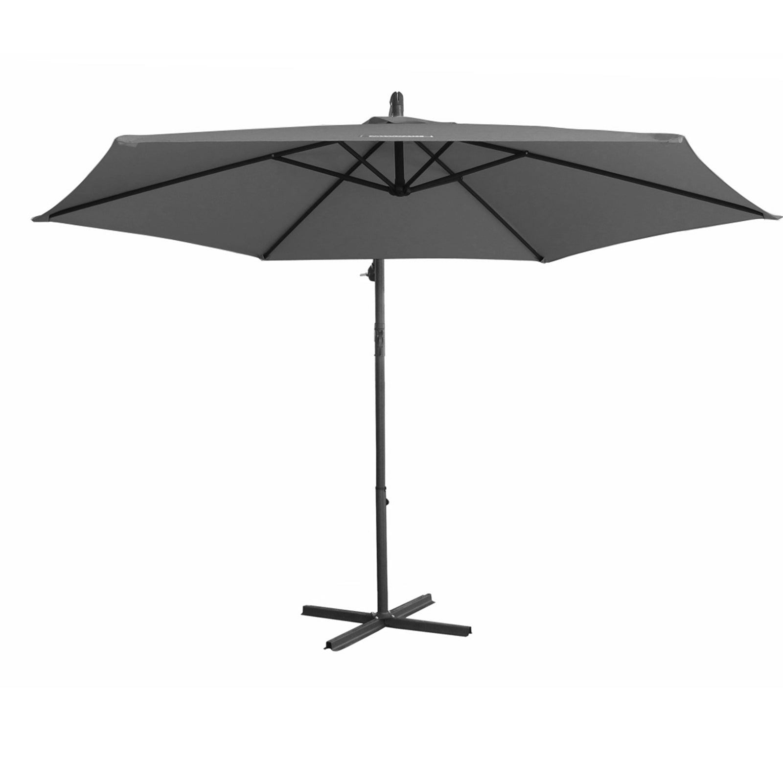 Milano Outdoor - Outdoor 3 Meter Hanging and Folding Umbrella - Charcoal
