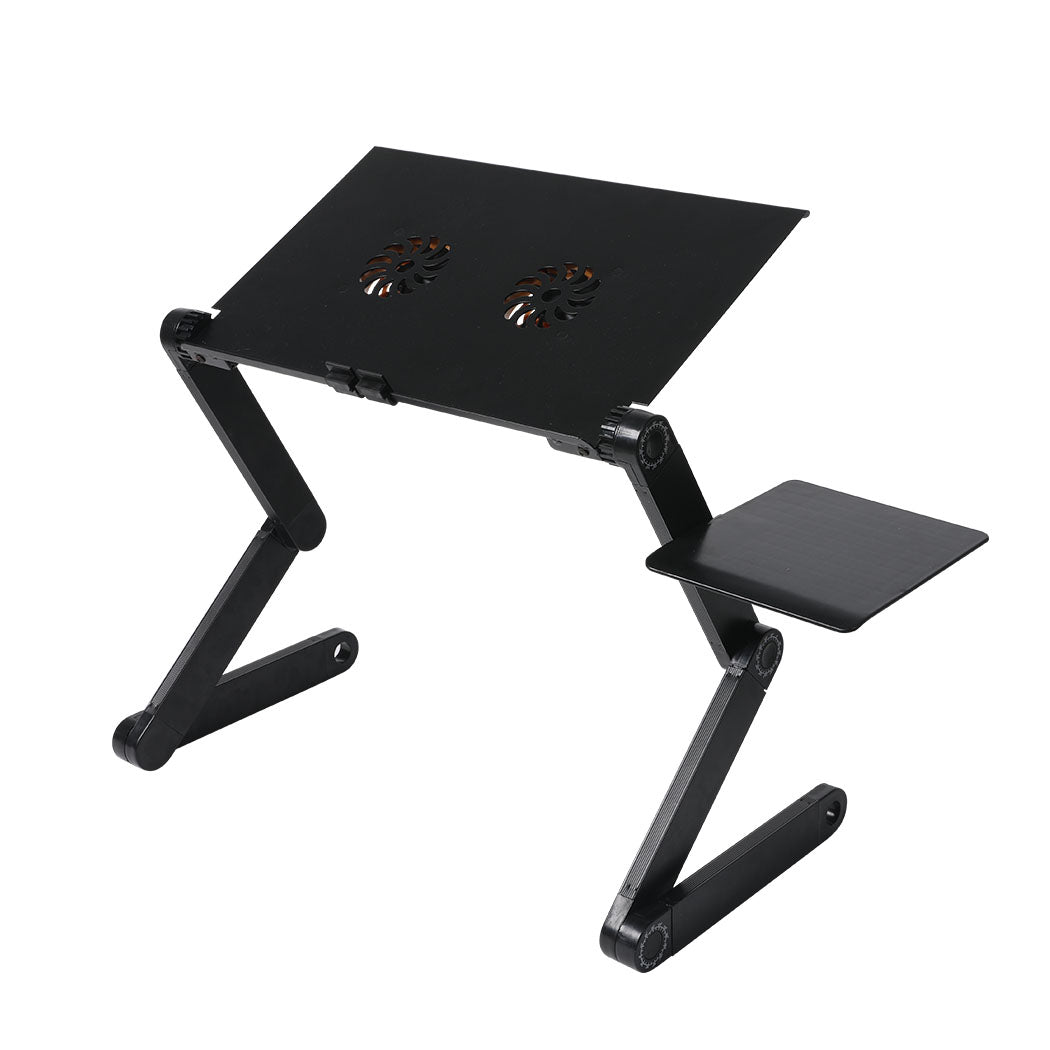 Foldable Laptop Desk Adjustable Sofa Table Tray Stand Mouse Pad Portable Cooling