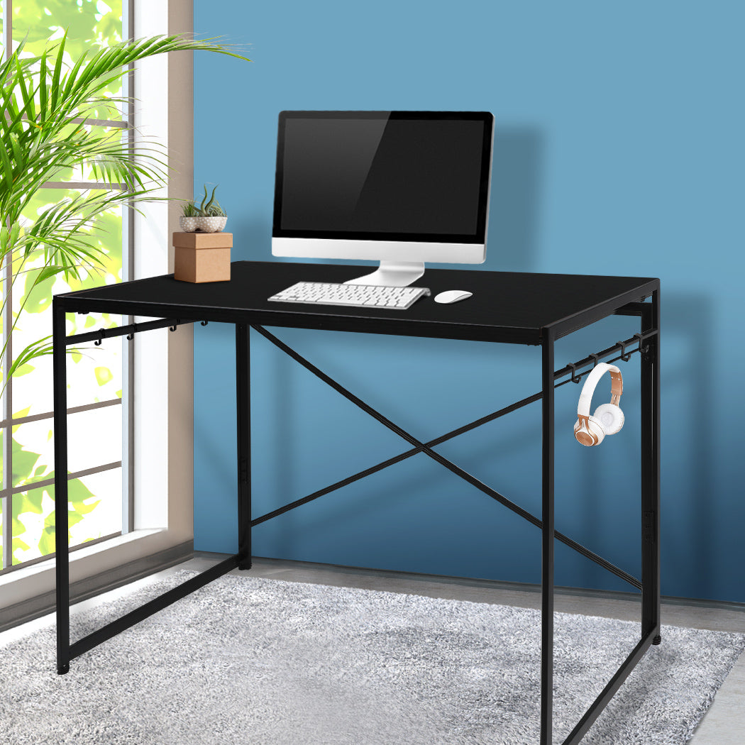 Office Desk Computer Work Study Gaming Foldable Home Student Table Metal Stable