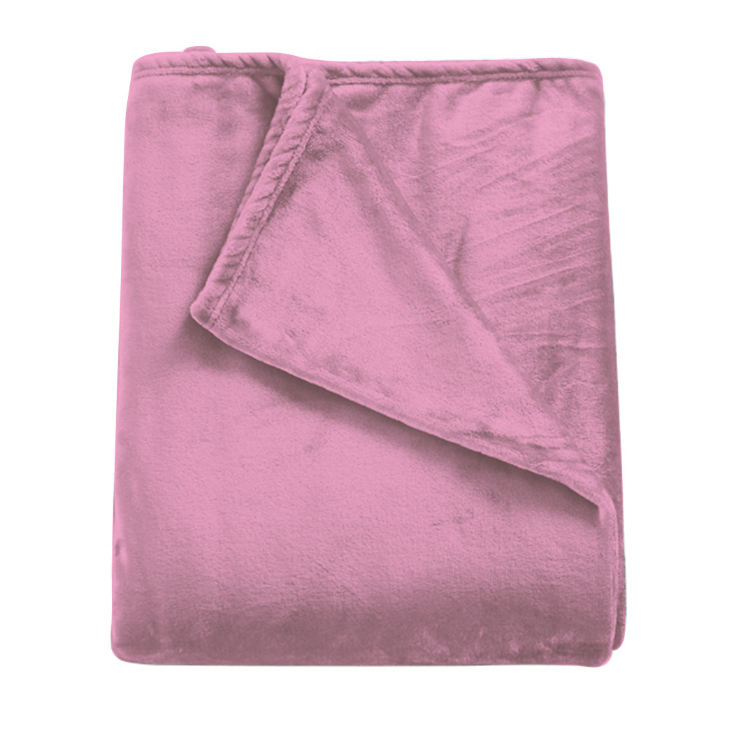 DreamZ 320GSM 220x160cm Ultra Soft Mink Blanket Warm Throw in Teal Colour
