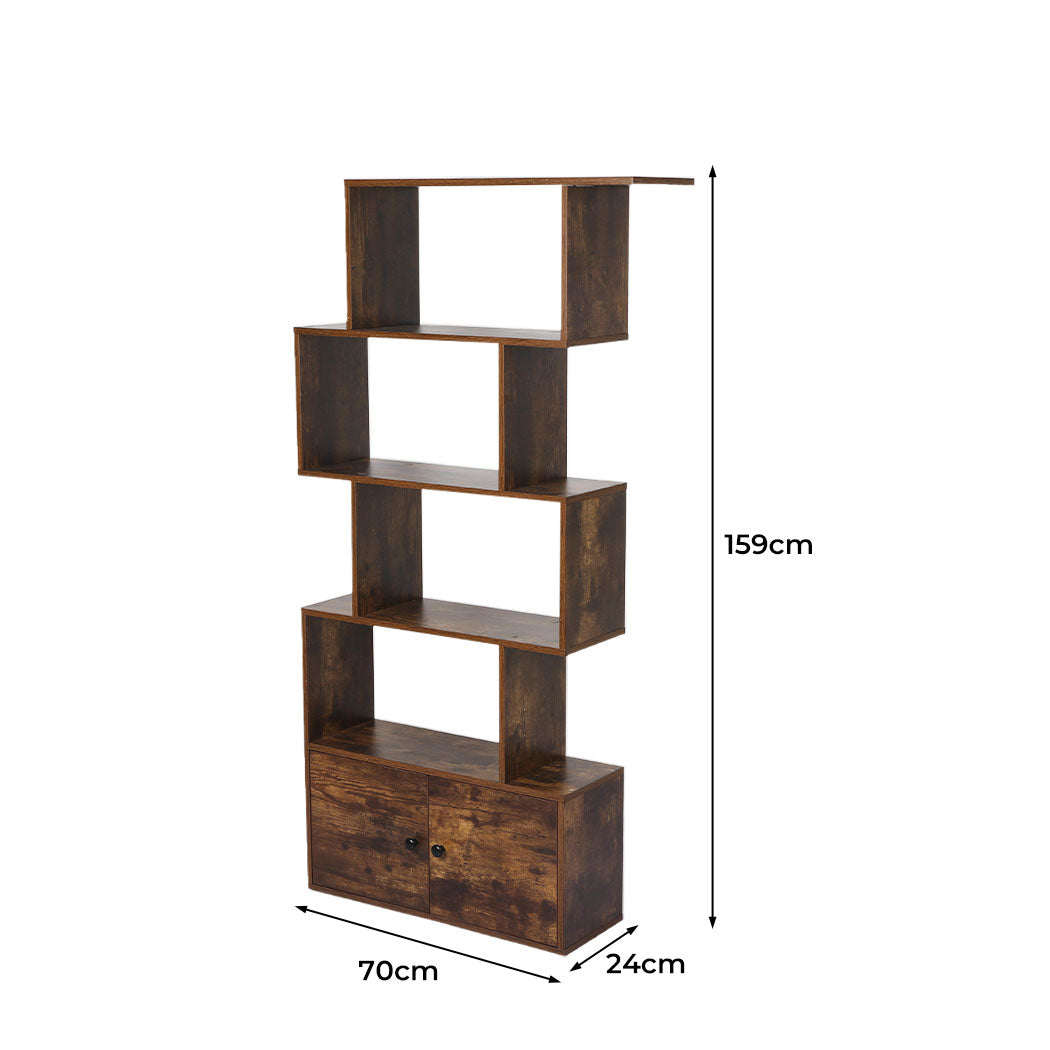 Levede 5-Tier Display Shelf Cabinet Storage Bookshelf Bookcase Ladder Stand