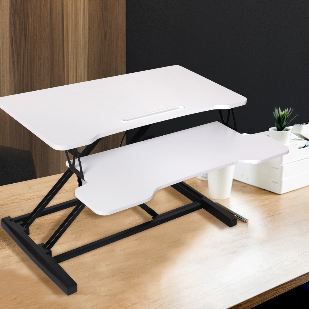 Levede Standing Office Desk Riser Height Adjustable Sit Stand Shelf Computer